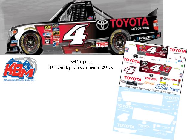 SCF1946-C #4 Erik Jones driving the KBR 2015 Toyota truck